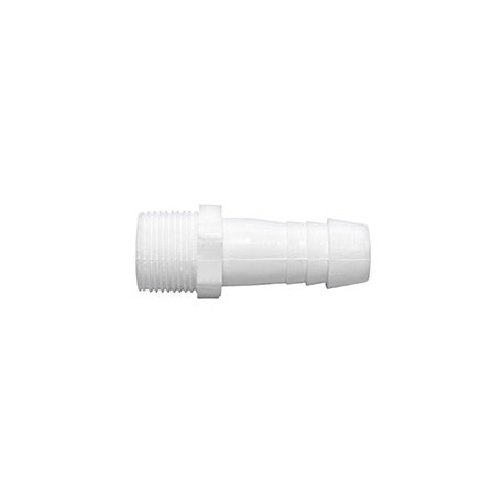ADAPTADOR MACHO DE 3/4 DE PULGADA BLANCO