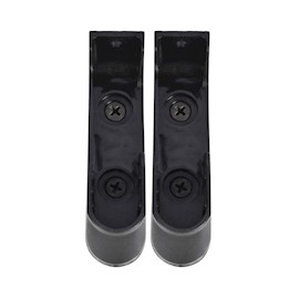JUEGO DE SOPORTES PARA TUBO OVAL CRN NEGRO