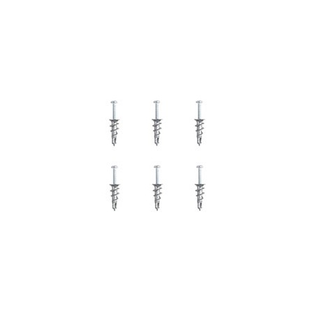 TAQUETE/ANCLAJE DE EXPANSIÓN AUTORROSCANTE DE 1 PULGADA PLATA 6 PIEZAS