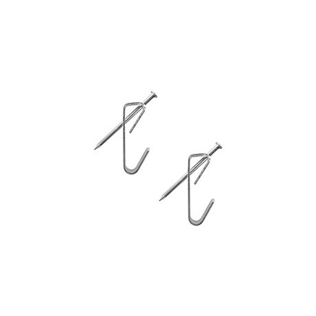 GANCHO PARA CUADROS 4.3 X 0.9 X 1.6 CM 2 PIEZAS