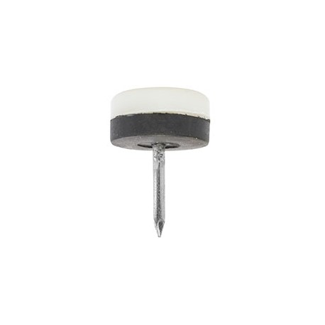 RESBALÓN DE PLÁSTICO CON CLAVO DE 2 CM BLANCO