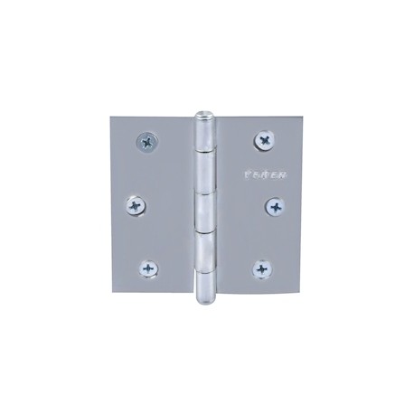 BISAGRA DE CABEZA PLANA 3 X 3 PULGADAS PLATA 2 PIEZAS