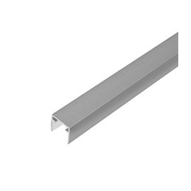 GUÍA CANAL DE ALUMINIO 2 X 300 CM PLATA