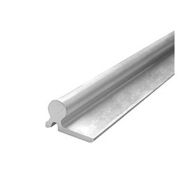 RIEL DE ALUMINIO PARA PUERTA DE 2 X 200 CM PLATA