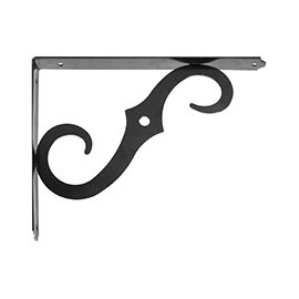 MÉNSULA ORNAMENTAL 24.5 X 18 X 2.5 CM NEGRO