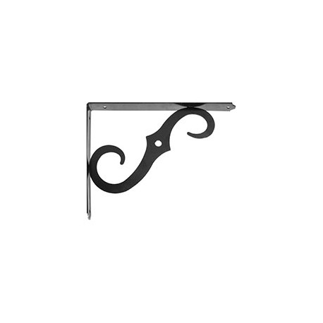 MÉNSULA ORNAMENTAL 24.5 X 18 X 2.5 CM NEGRO