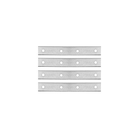 BARRA DE UNIÓN 4 X 5/8 DE PULGADA PLATA 4 PIEZAS