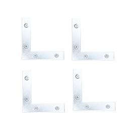 REFUERZO DE UNIÓN "L" DE 5 X 5 CM PLATA 4 PIEZAS