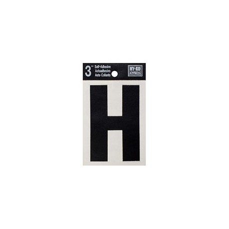 LETRA "H" DE VINILO 7.62 CM