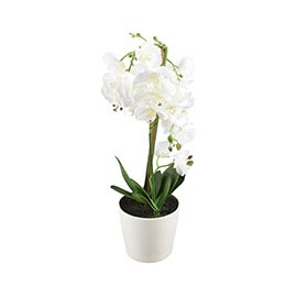ORQUÍDEA ARTIFICIAL BLANCA 68 CM