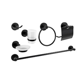 JUEGO DE ACCESORIOS PARA BAÑO RALEY DE ZINC 6 PIEZAS
