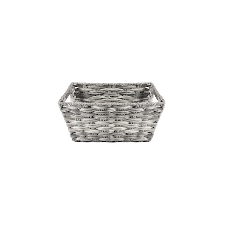 GAVETA TEJIDA 14 X 30 X 20 CM GRIS HOME & HOME