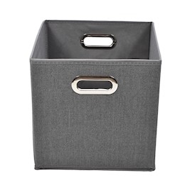 CUBO ORGANIZADOR 27 X 27 X 27 CM GRIS HOME & HOME
