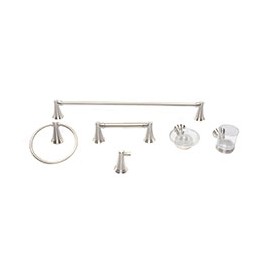 ACCESORIOS PARA BAÑOS VENUE DE METAL GLACIER BAY 6 PIEZAS