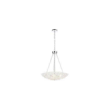 COLGANTE DE 5 LUCES BRIATI 50.5 X 60 CM PLATA DECOR LIVING