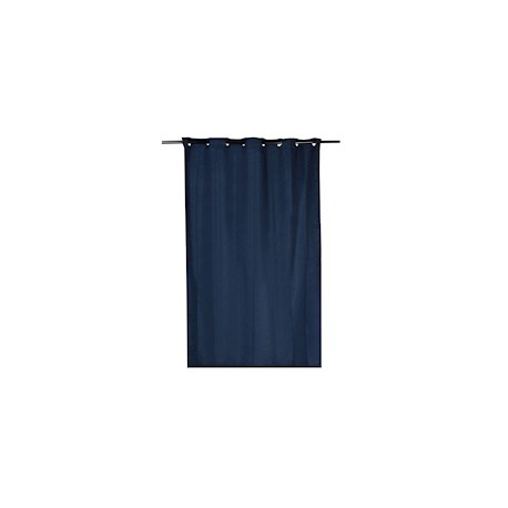 CORTINA DE JACQUARD CON ARILLOS POLIÉSTER AZUL MARINO 210 X 140 CM