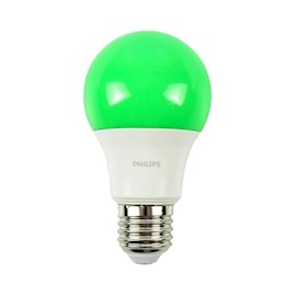 FOCO LED A19 PHILIPS 8 WATTS LUZ VERDE
