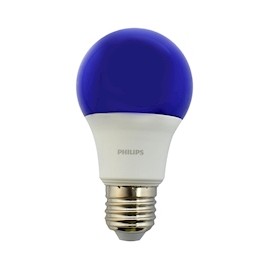 FOCO LED A19 PHILIPS 8 WATTS LUZ AZUL