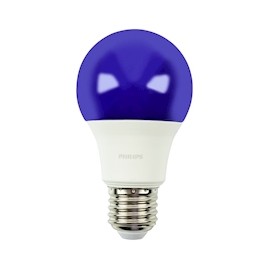 FOCO LED A19 PHILIPS 8 WATTS LUZ MORADA