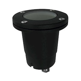 LUMINARIO EMPOTRADO A PISO PARA JARDIN NEGRO FOCO