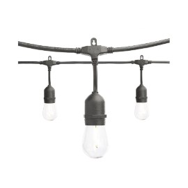 SERIE DE LUCES FILAMENTO LED BRILLANTE 12 LUCES AMARILLAS CÁLIDAS