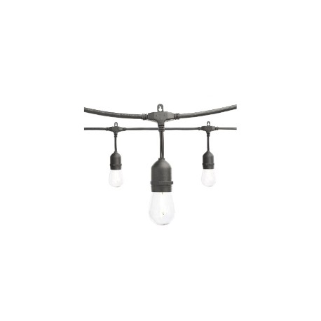 SERIE DE LUCES FILAMENTO LED BRILLANTE 12 LUCES AMARILLAS CÁLIDAS