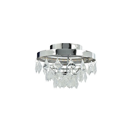 PLAFÓN DE TECHO LED 28 X 28 X 16.7 CM PLATA