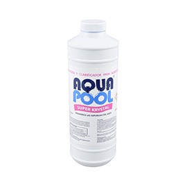 ALGICIDA Y CLARIFICADOR PARA ALBERCAS SUPER KRYSTAL 960 ML AQUA POOL