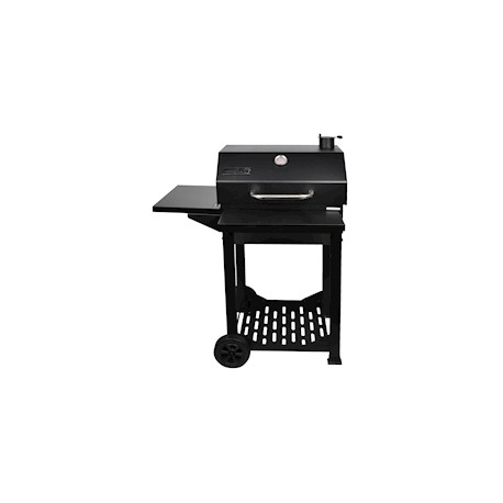 ASADOR CART-STYLE DE CARBÓN 114.5 X 73 X 87 CM NEGRO