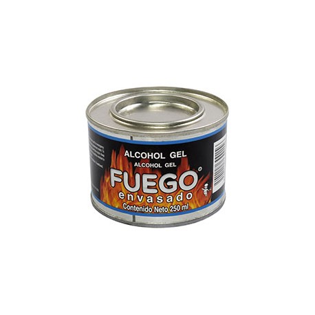 ALCOHOL EN GEL 250 ML NEGRO FUEGO ENVASADO