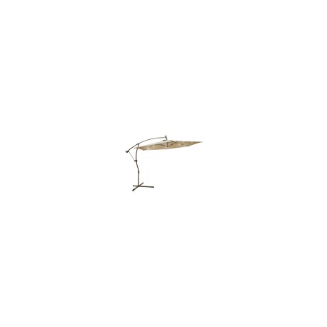 SOMBRILLA SUSPENDIDA CAFÉ CLARO 300 X 293 CM DE ACERO