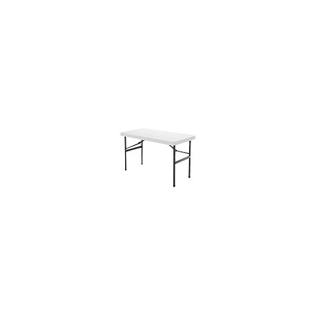 MESA RECTANGULAR PLEGABLE 122.4 x 60.9 x 73.6 CM BLANCO POLIETILENO