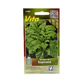 SEMILLAS DE ESPINACA 5.0 GR VERDE VITA