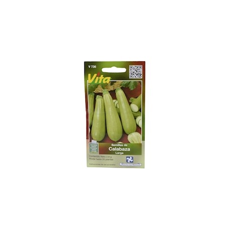 SEMILLAS DE CALABAZA LARGA 2.8 GR VERDE VITA