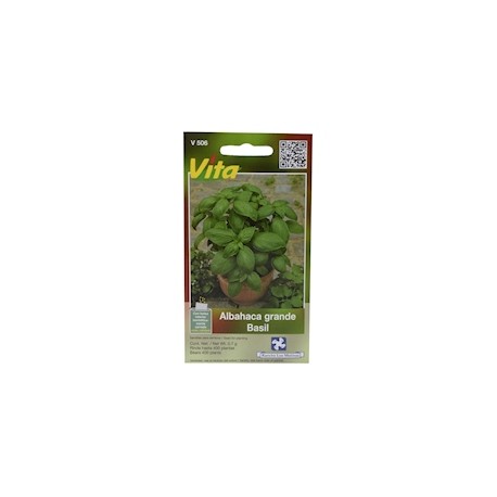 SEMILLAS DE ALBAHACA GRANDE BASIL VERDE 0.7 GR VITA