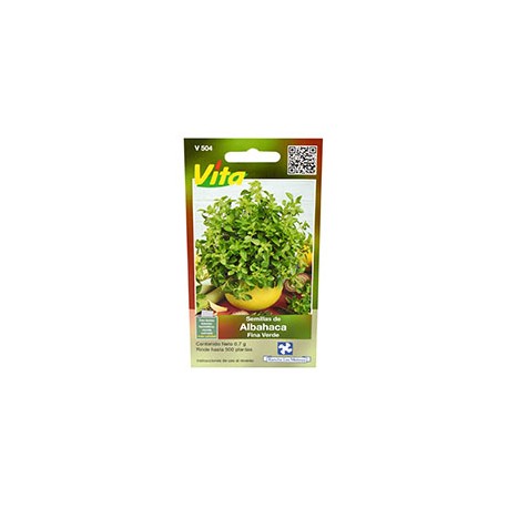 SEMILLAS DE ALBAHACA FINA 0.7 GR VERDE VÍTA