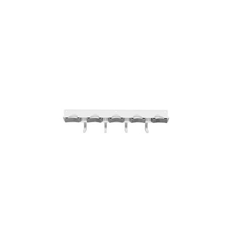 COLGADOR DE ESCOBAS PLÁSTICO 42.5 X 5.4 CM BLANCO