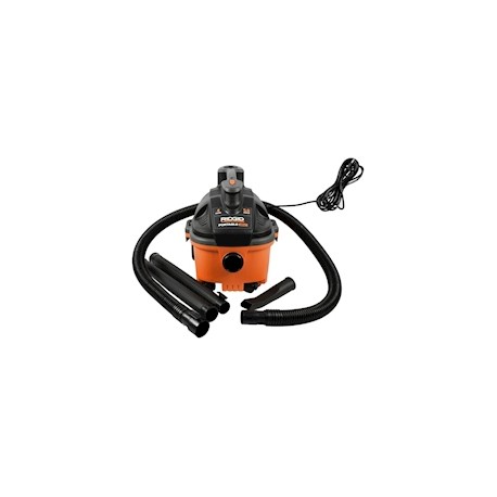 ASPIRADORA SECO-MOJADO DE 4 GALONES Y DE 5.0 HP DE POTENCIA. INCLUYE FILTRO, MANGUERA Y ACCESORIOS.