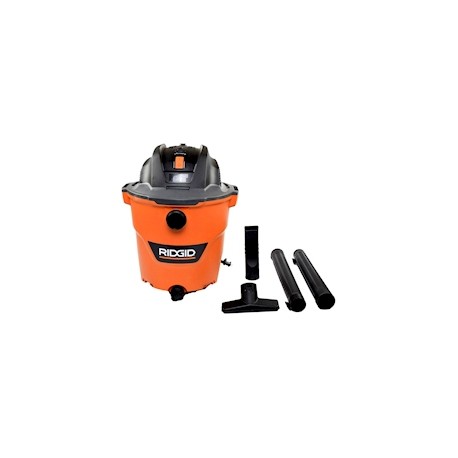 ASPIRADORA SECO-MOJADO DE 12 GALONES Y DE 5.0 HP DE POTENCIA. INCLUYE FILTRO, MANGUERA Y ACCESORIOS.