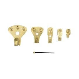 KIT DE GANCHOS PARA CUADROS DORADO 32 PIEZAS