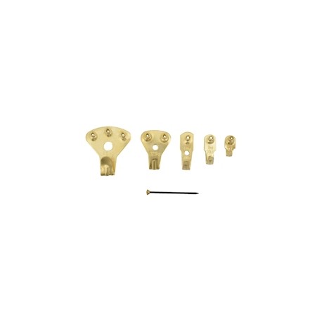KIT DE GANCHOS PARA CUADROS DORADO 32 PIEZAS