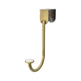 PERCHERO DE SOBREPUERTA 15 X 2.5 X 11 CM DORADO