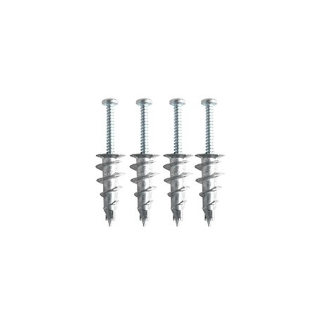 TAQUETE/ANCLAJE DE EXPANSIÓN AUTORROSCANTE DE 1 1/4 DE PULGADA PLATA 4 PIEZAS