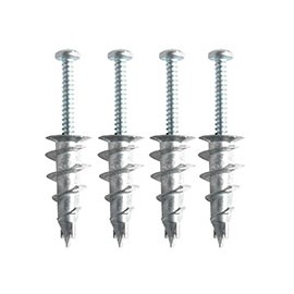 TAQUETE/ANCLAJE DE EXPANSIÓN AUTORROSCANTE DE 1 1/4 DE PULGADA PLATA 4 PIEZAS