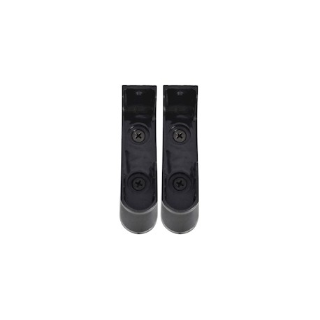 JUEGO DE SOPORTES PARA TUBO OVAL CRN NEGRO