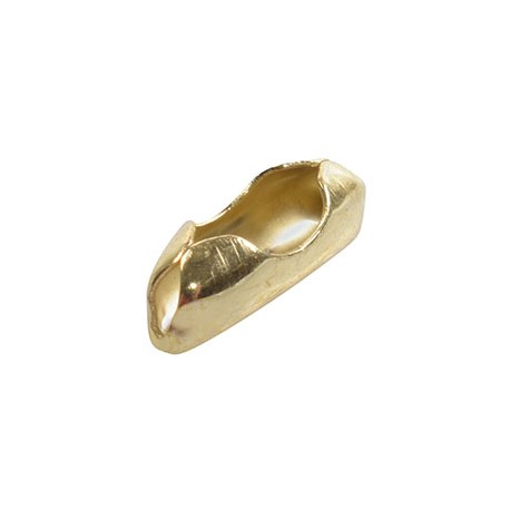 CONECTOR PARA CADENA DE VENTILADOR 1 CM DORADO CON 6 PIEZAS