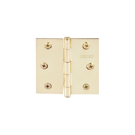 BISAGRA DE CABEZA PLANA 3 X 3 PULGADAS LATON 2 PIEZAS