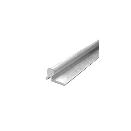 RIEL DE ALUMINIO PARA PUERTA DE 2 X 200 CM PLATA