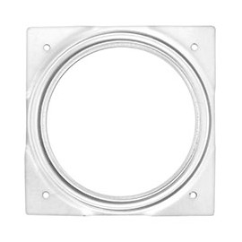 BASE GIRATORIA CUADRADA 15.2 CM PLATA SOPORTA 227 KG