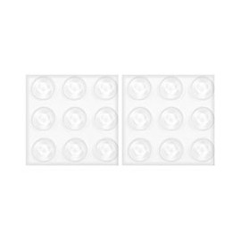 TOPE AUTOADHERIBLE TRANSPARENTE 18 PIEZAS